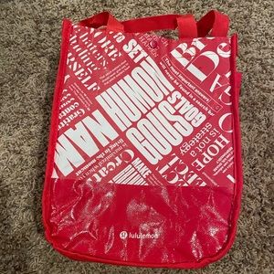 lululemon shopping bag and wallet